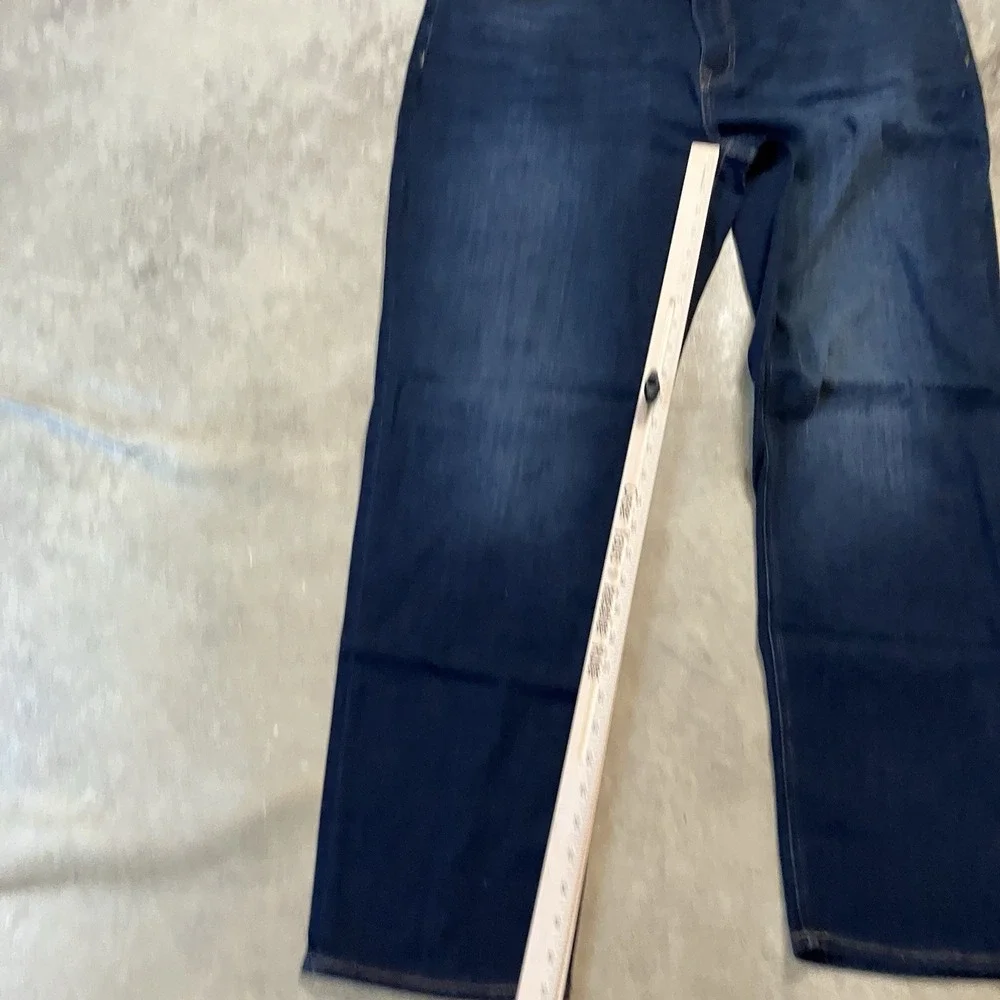 Banana Republic Traveler Jeans Mens Size 42x32 Dark Blue Slim Luxe Fit Leg Denim